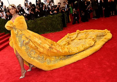 The 2016 Met Gala: Rihanna’s Yellow Dress and its Lasting Impact on Fashion Trends and Cultural Representation”